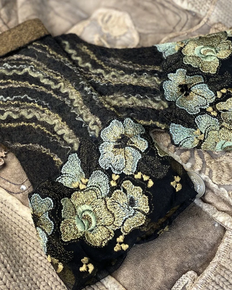 Митенки валяные «Floral style»