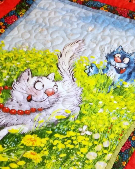 Лоскутное покрывало «Котовое» — Основной