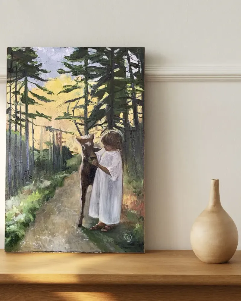 Летний пейзаж. Картина маслом 40×60 см — 40×60 см