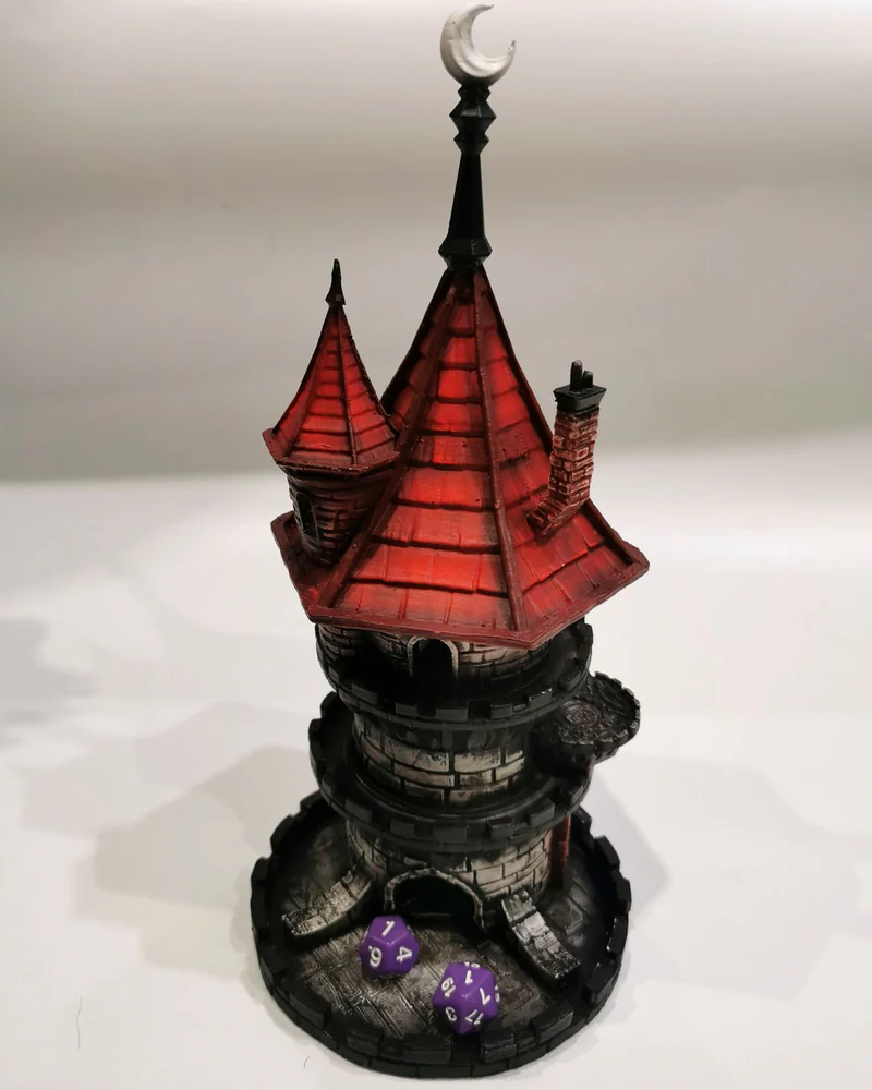 Дайстауэр "Башня волшебника" в цвете, Dice Tower