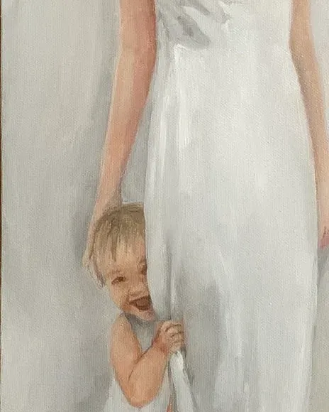Мама. Картина маслом 20×60 см — 20×60 см