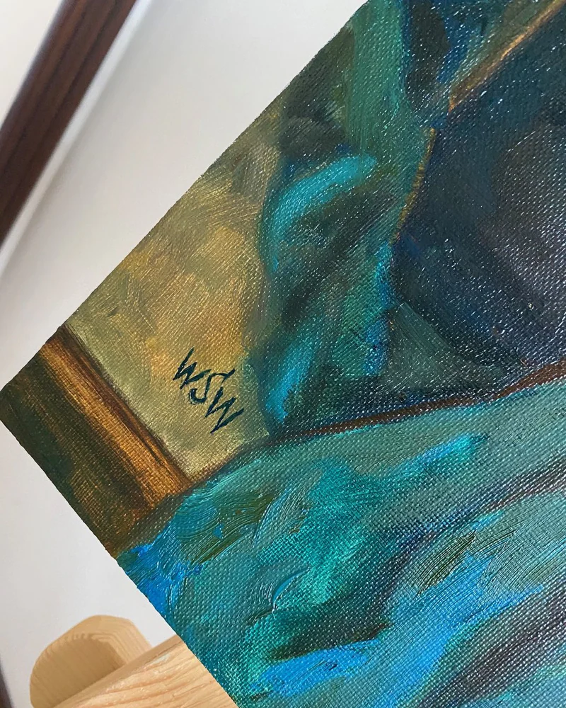 Картина маслом 30×40 см. Натюрморт с фруктами — Оригинал
