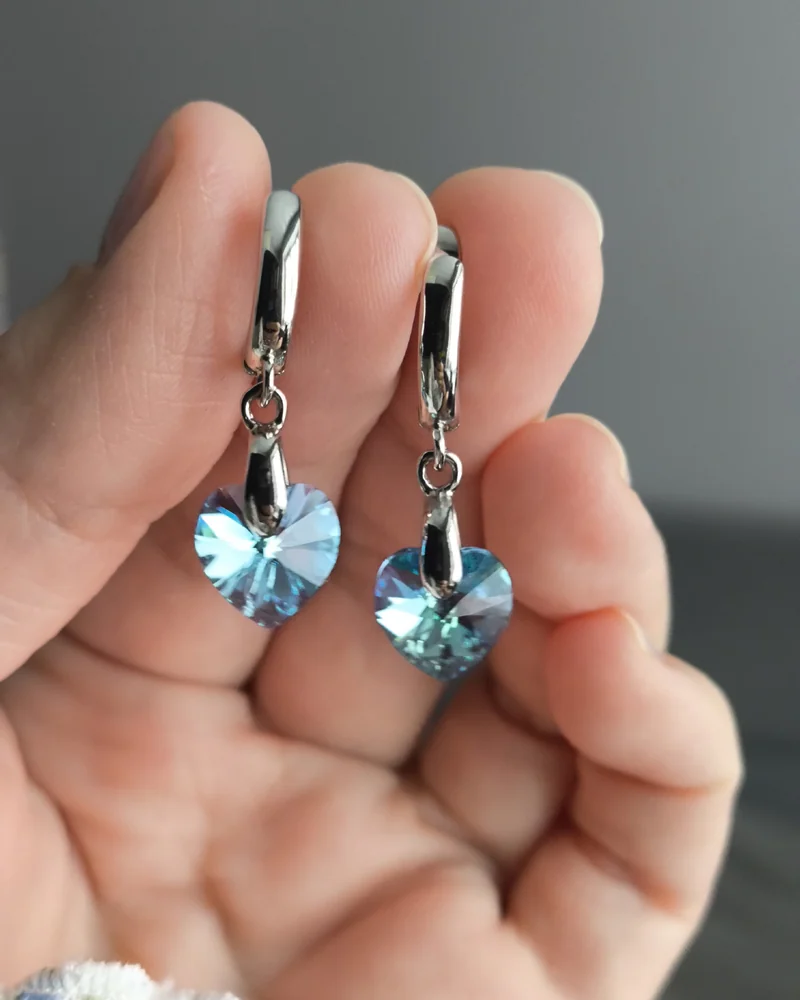 Серьги сердце