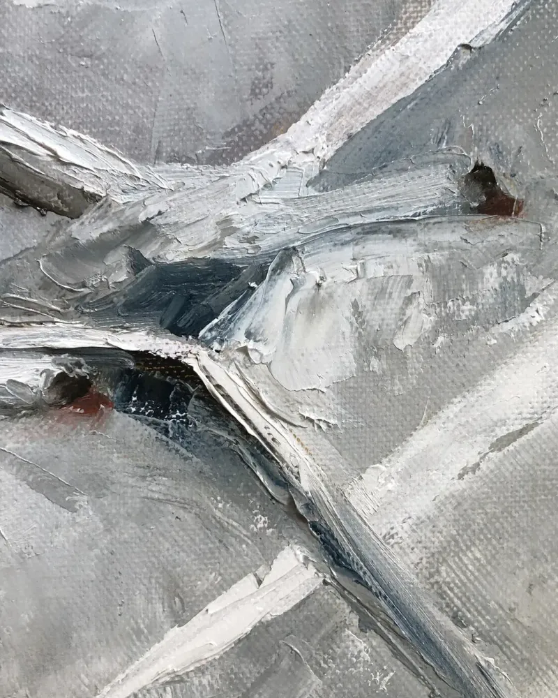 Гуси. Картина маслом 40×40 см — 40×40 см
