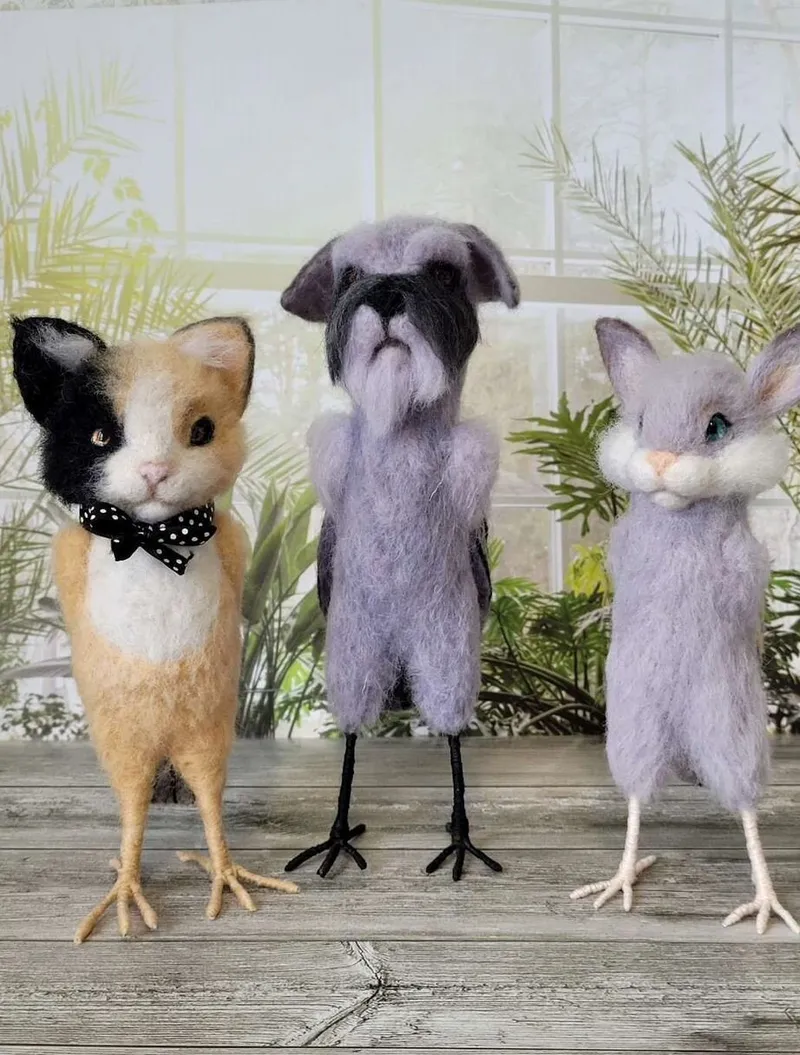 Интерьерные игрушки «Звероптицы»