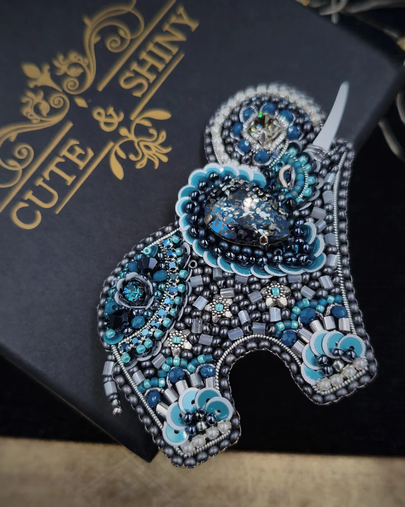 Брошь Индийский слон / Elephant brooch