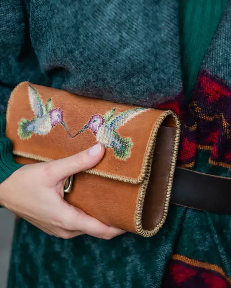 Сумка поясная с ручной вышивкой KOLIBRI — Основной