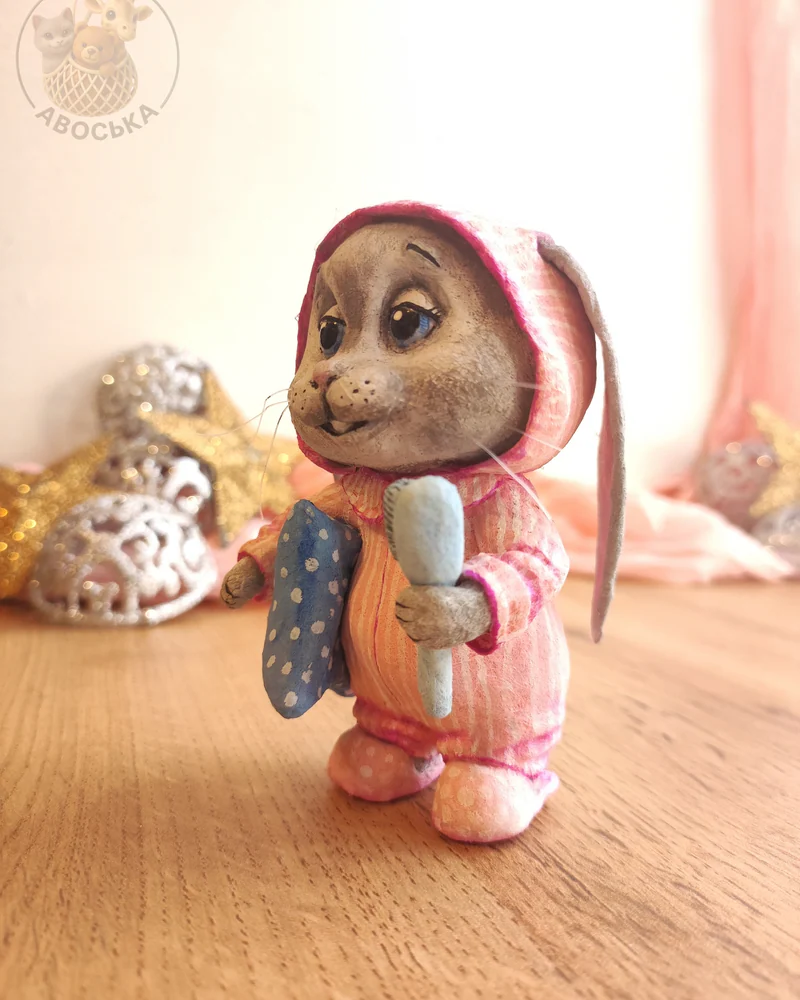 Ватная игрушка «Зайчик»
