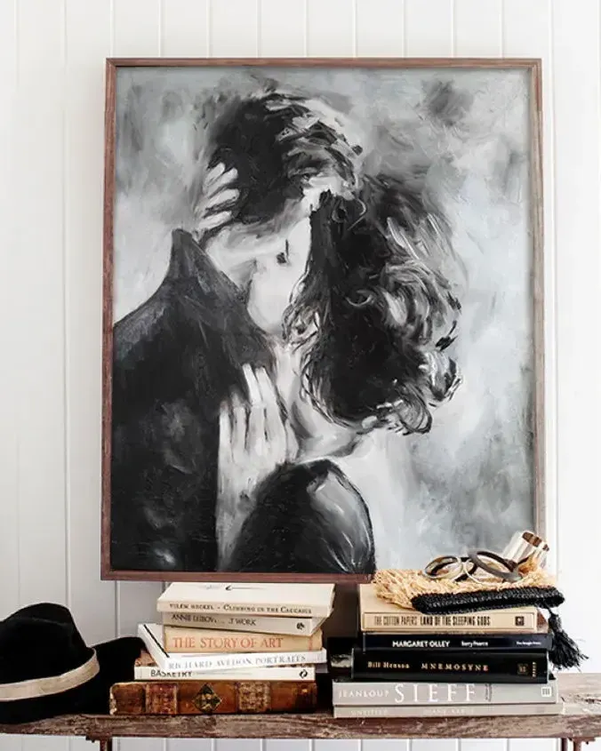 Поцелуй. Картина маслом 50×60 см — 50×60 см