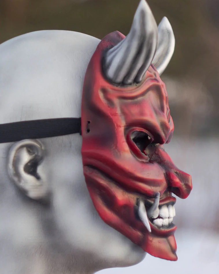 Японская маска демона Они (Oni japan mask)