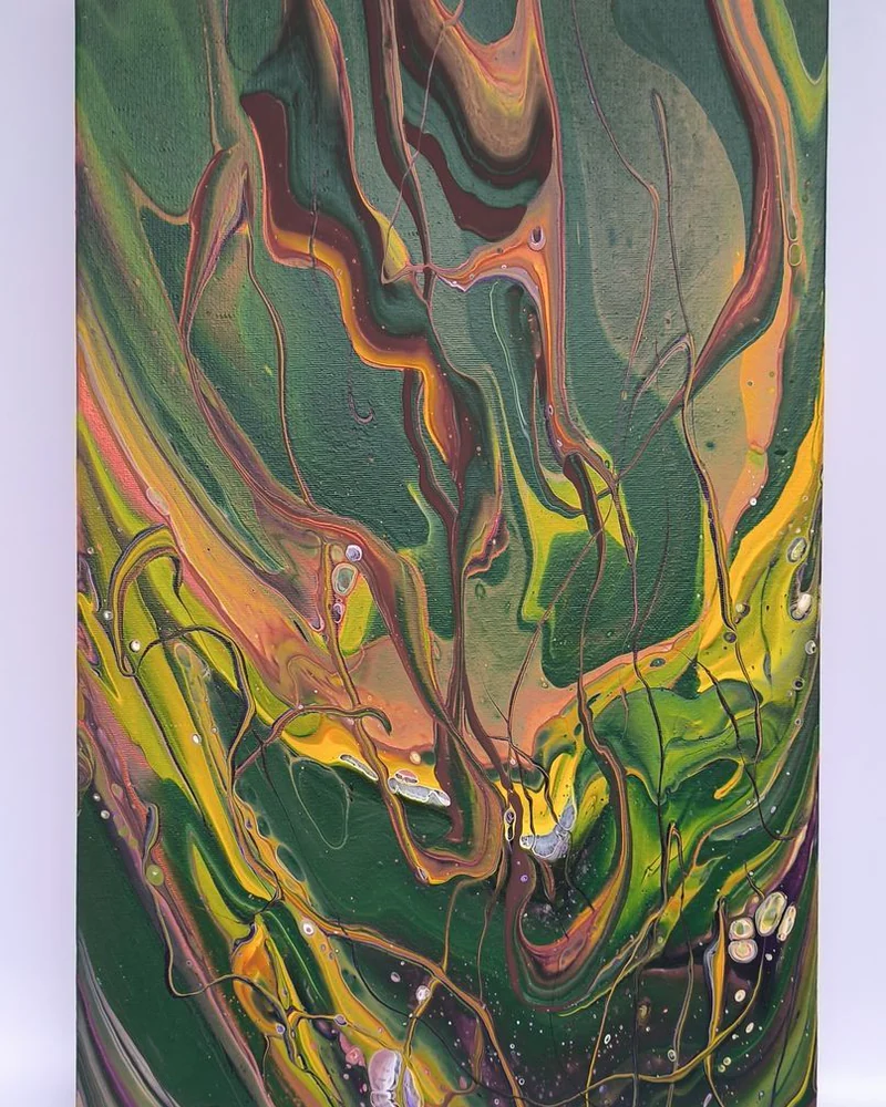 Картина жидким акрилом (fluid art) 30х50 см