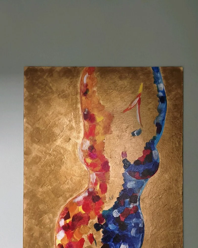 Картина «Две грани», акрил, 40×50 см — 40×50 см