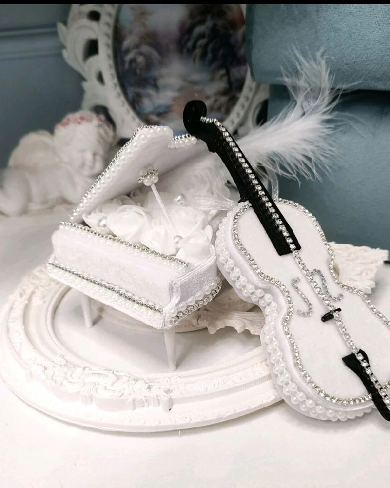 Ёлочная игрушка "Рояль и скрипка"