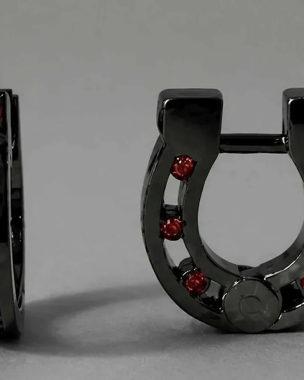 Серьги "Подкова" серебряные