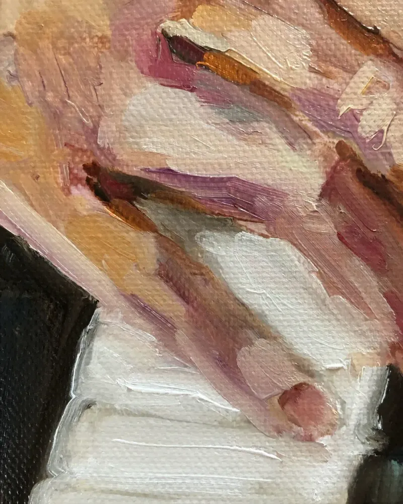 Пианист. Картина маслом 20×20 см — 20×20 см