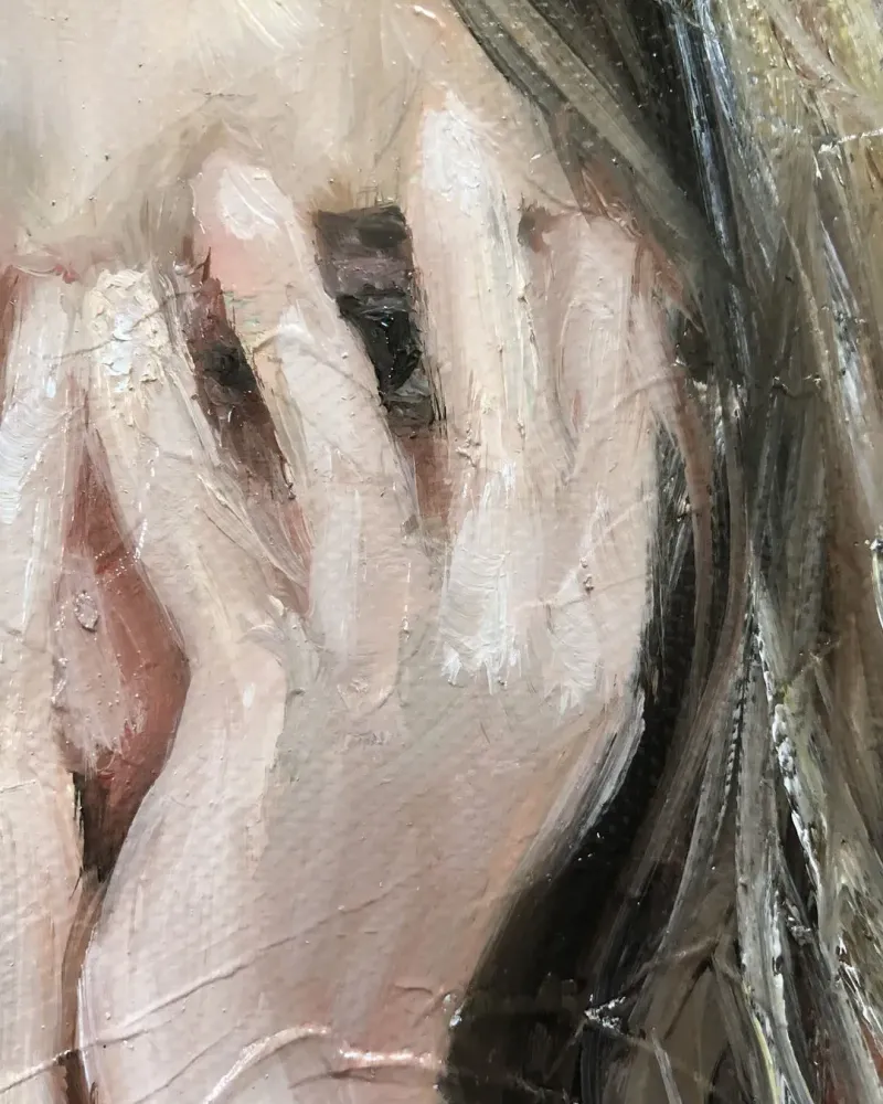 Маленькая девочка. Картина маслом 20×30 см — 20×30 см