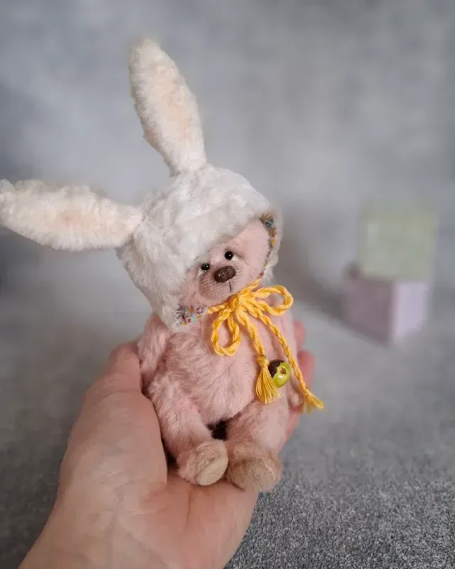 Мишка Тедди Эмили, розовый, 14 см