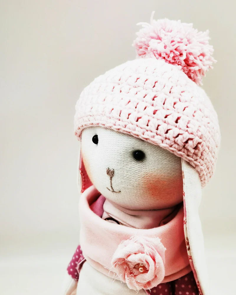 Мягкая игрушка Зайчик Заяц Кролик Символ 2023 года Текстильный зайка