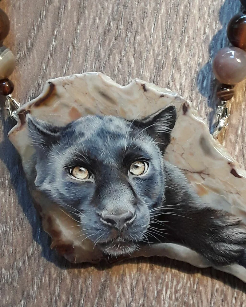 Кулон-колье из агата