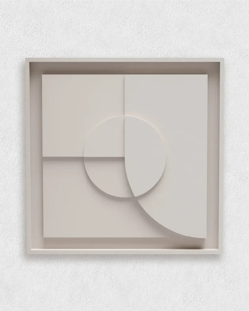 Панно «Баланс» геометрическое, светлое, 40×40 см