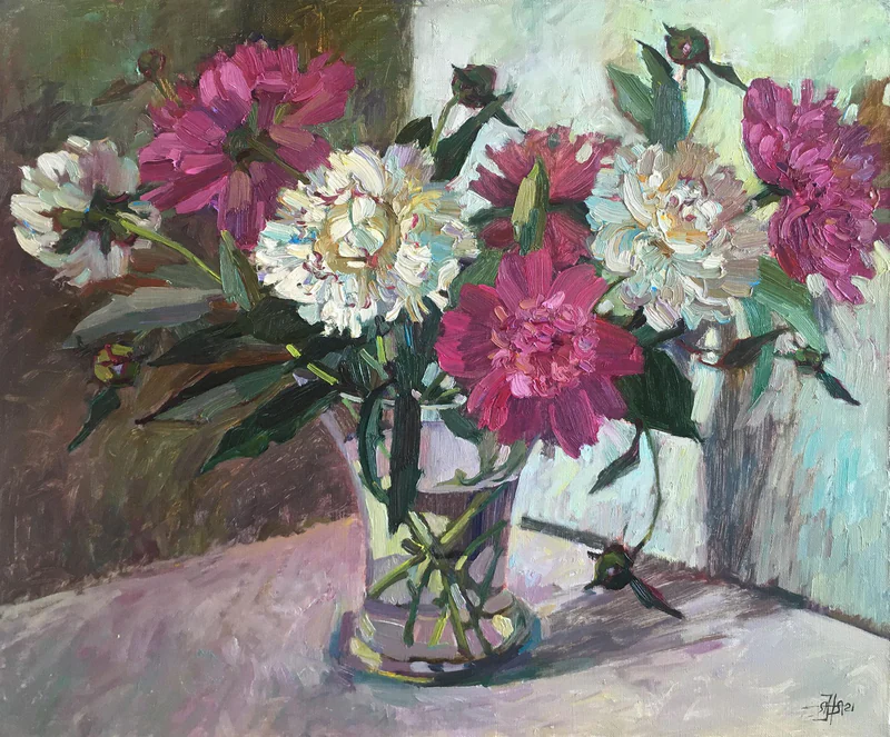 Картина "Пионы поэтичные"