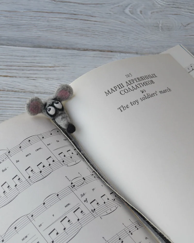 Закладки мыши для книги, блокнота, ежедневника