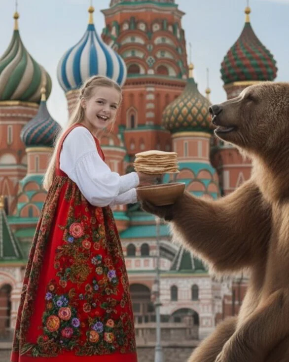 Костюм народный — красный цвет