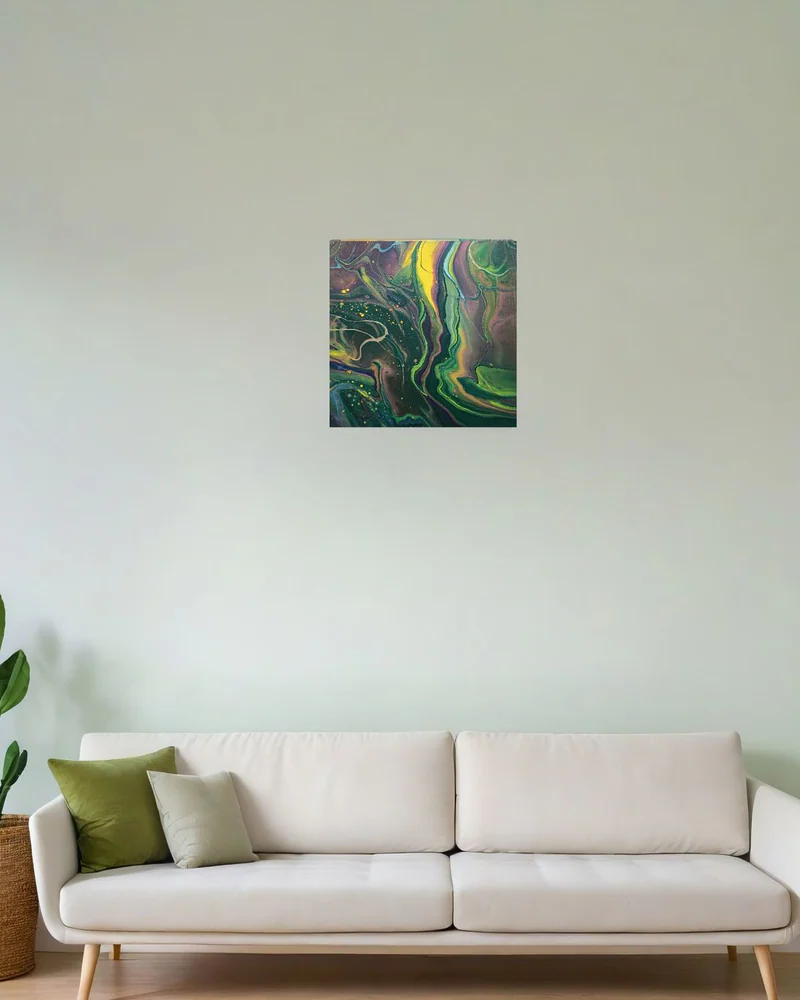 Картина жидким акрилом (fluid art) 40х40 см