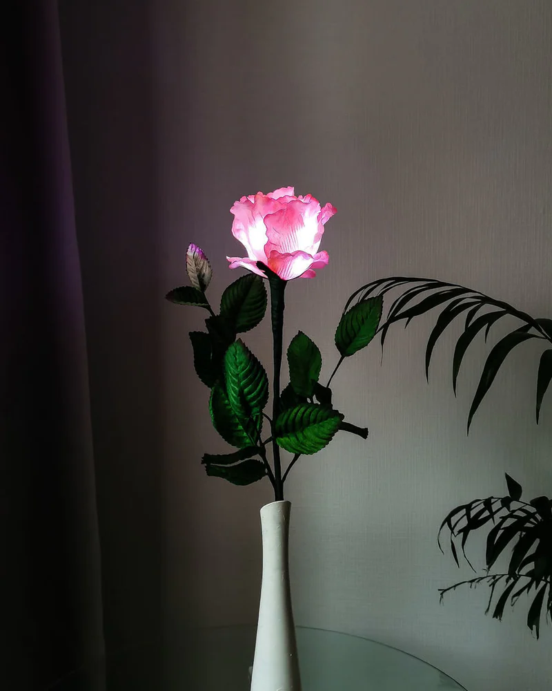 Ночник «Роза Pink», розовый