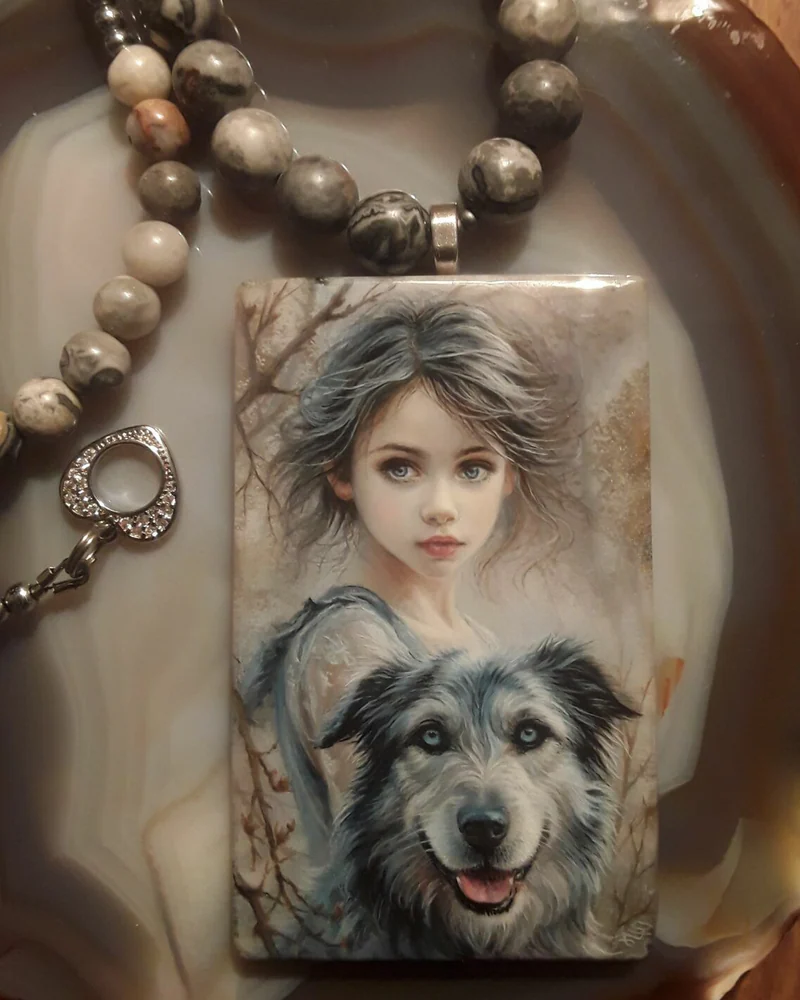 Кулон из агата