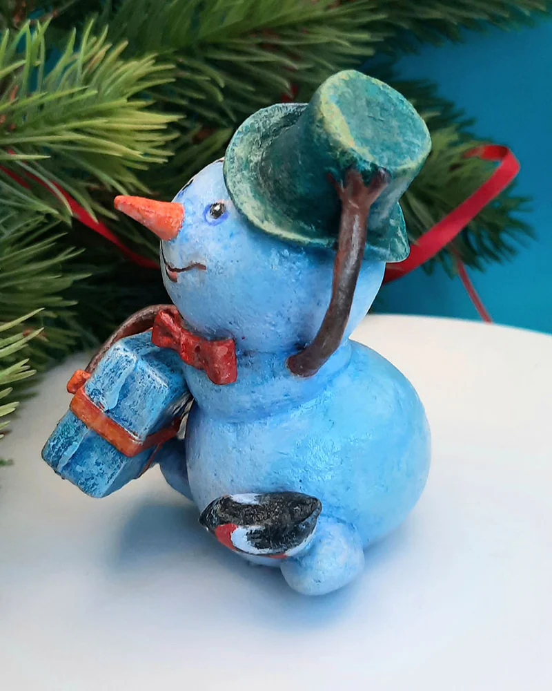 Ёлочная игрушка «СНЕГОВИК-1»