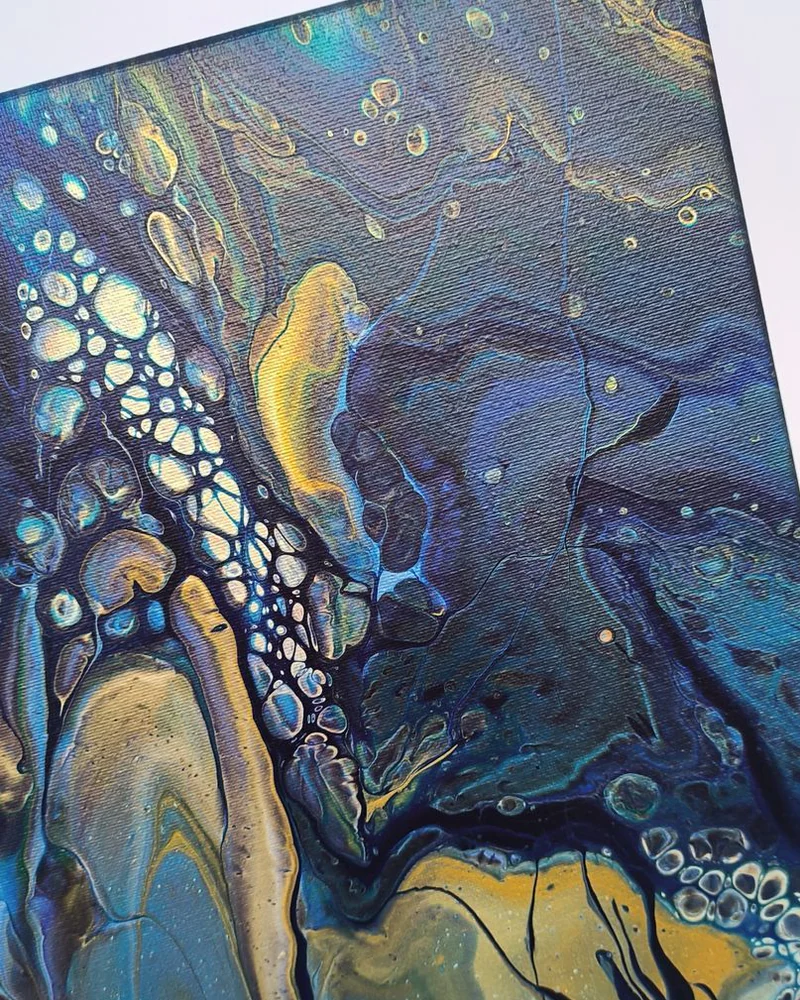 Картина жидким акрилом (fluid art) 40х40 см