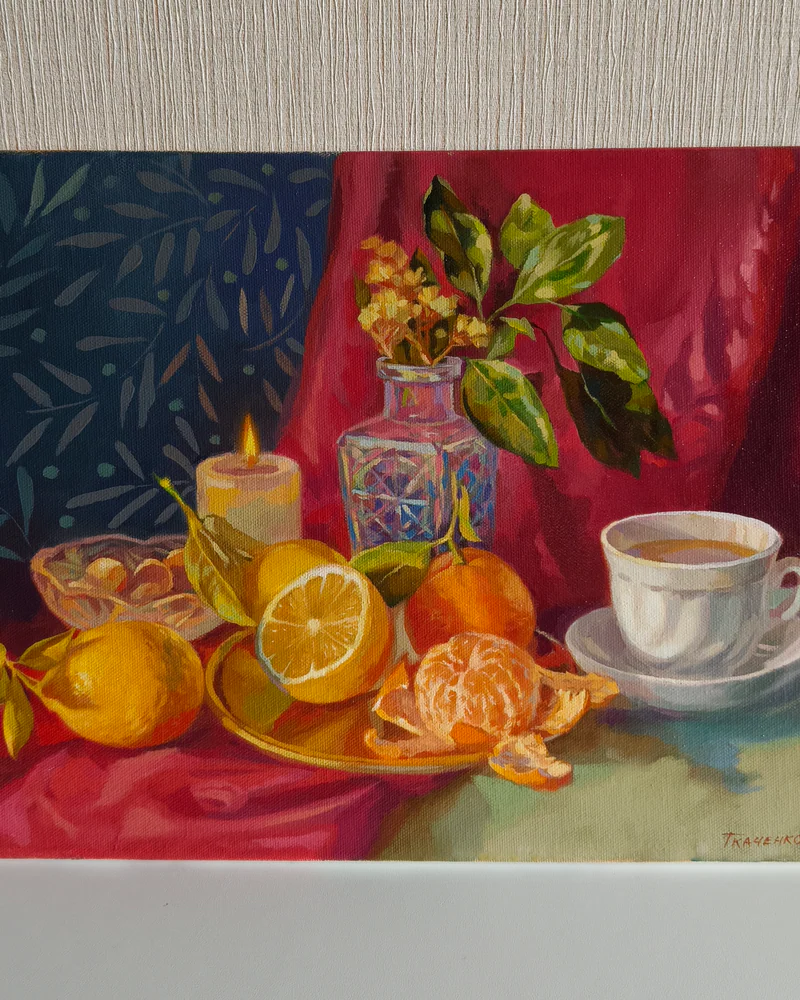 Картина маслом "Аромат праздника" 30*40