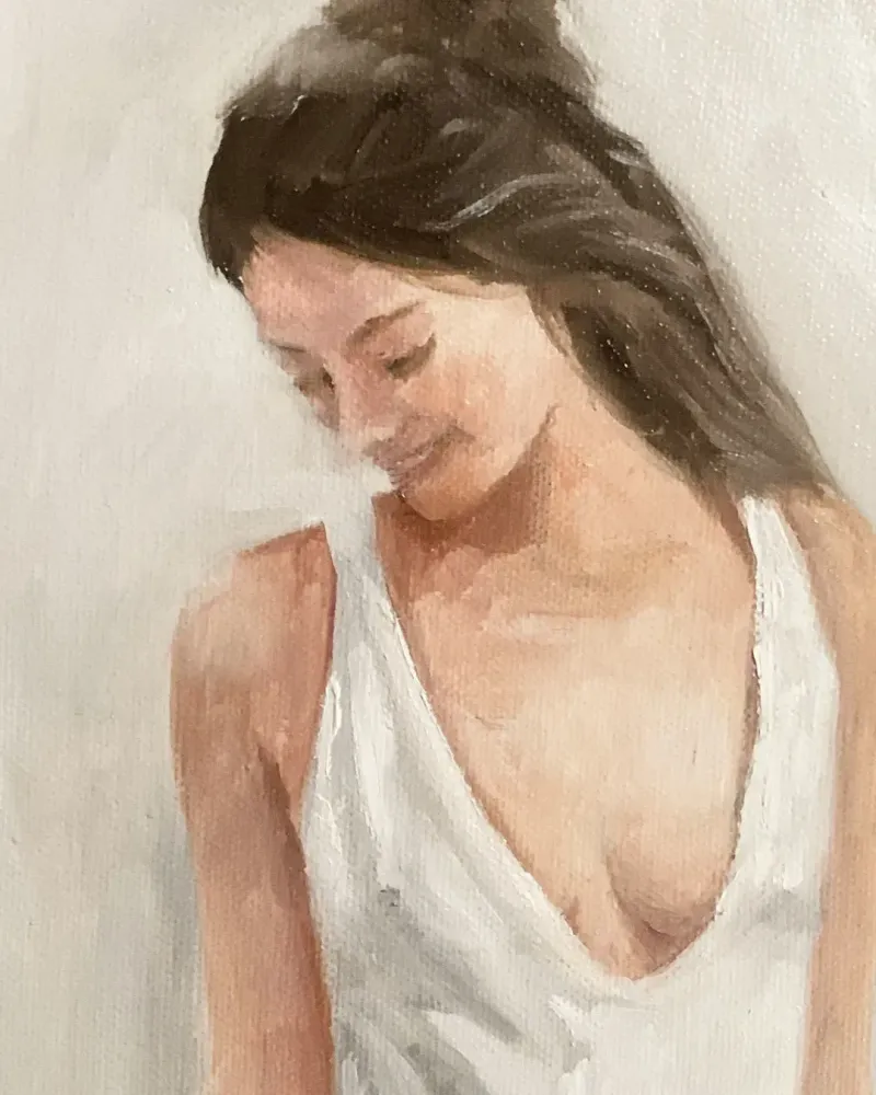 Мама. Картина маслом 20×60 см — 20×60 см
