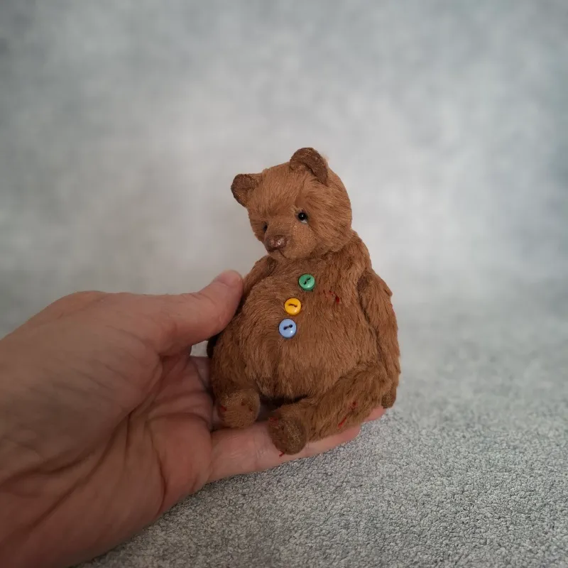 Мишка Тедди Лотти, коричневый, 12 см