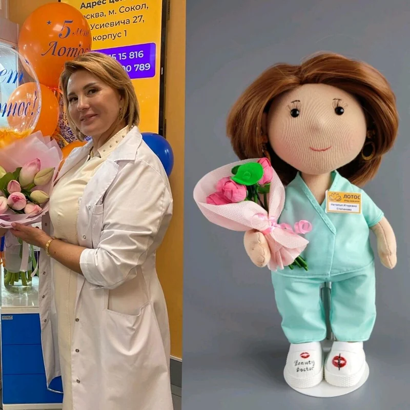 Кукла по фото для начальницы Подарок руководителю Кукла ручной работы