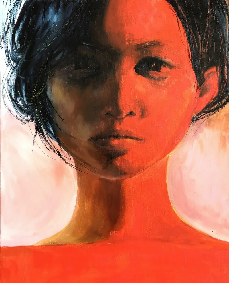 Портрет девушки. Картина маслом 40×50 см — 40×50 см