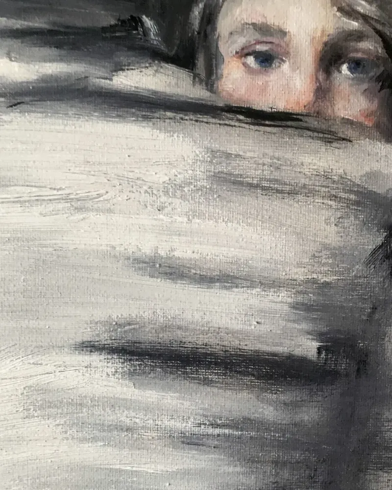 Детский портрет. Картина маслом 20×30 см — 20×30 см