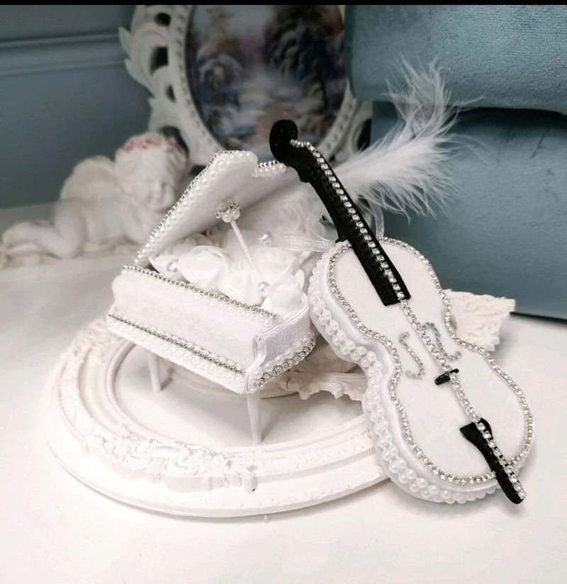 Ёлочная игрушка "Рояль и скрипка"