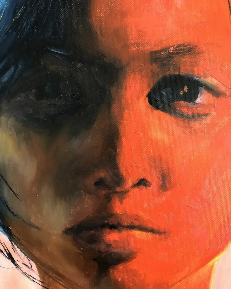 Портрет девушки. Картина маслом 40×50 см — 40×50 см