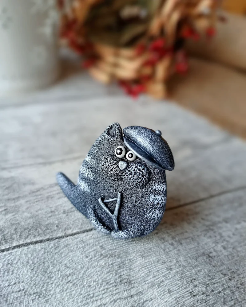 Брошь "Кот Квакин"