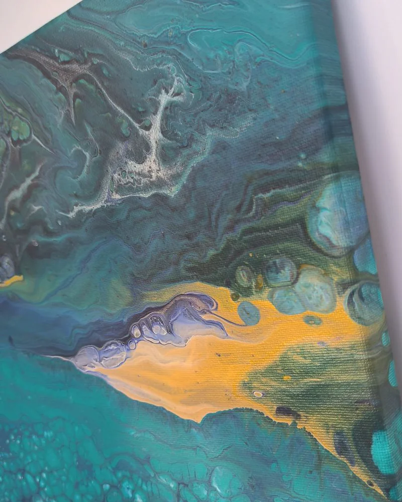 Картина жидким акрилом (fluid art) 40х40 см