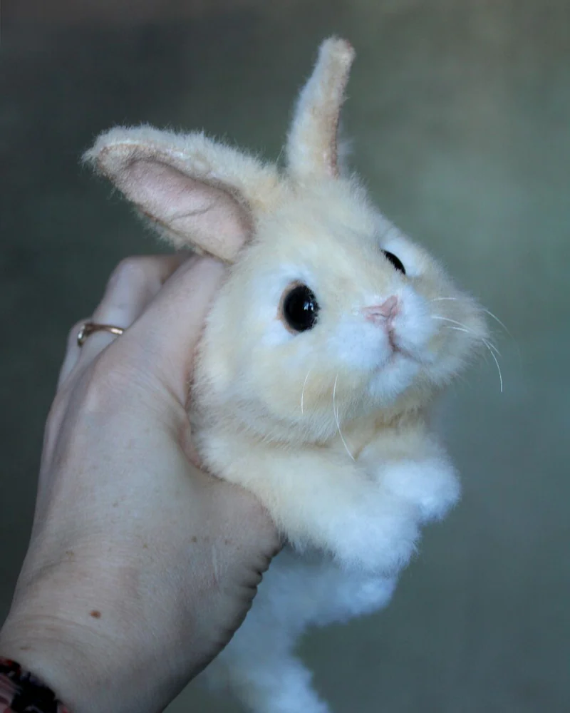 Кролик (реалистичная игрушка), белый — Белый