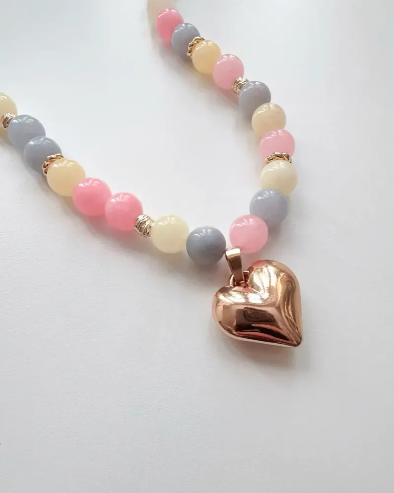 Колье из морганита «Сердце мечты»