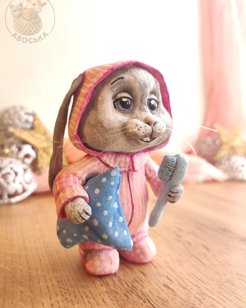 Ватная игрушка «Зайчик»