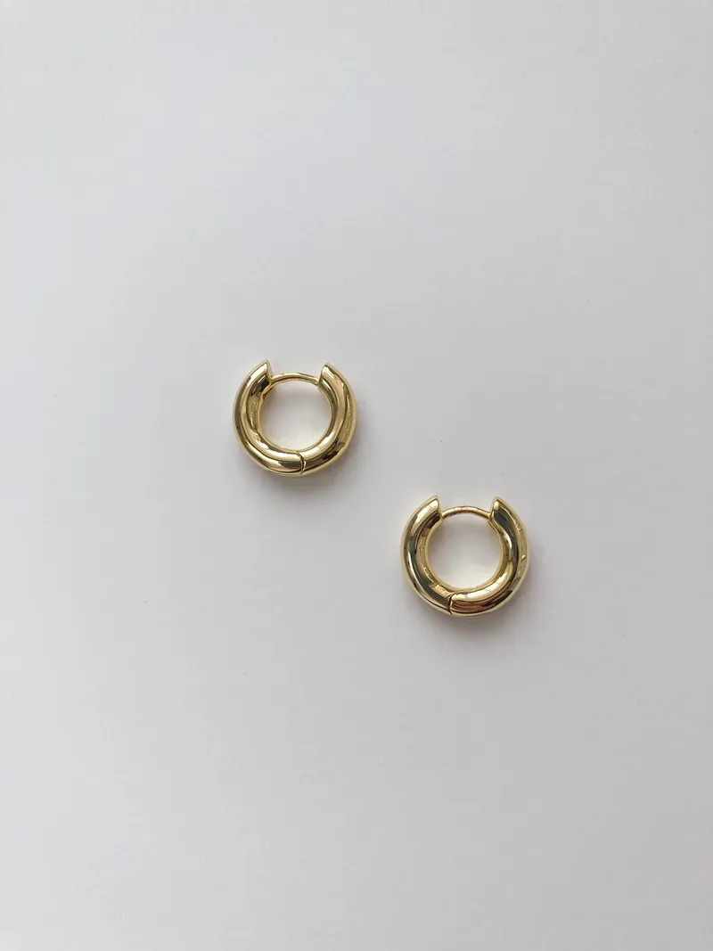 Серьги конго — золотистый