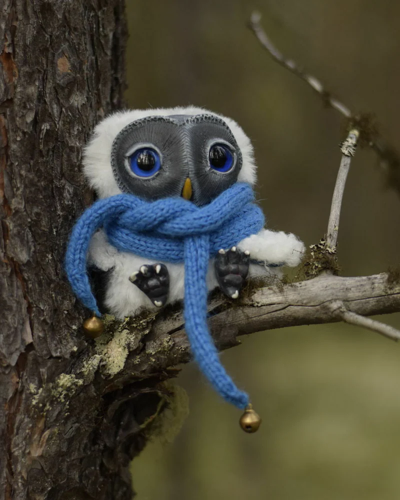 Интерьерная игрушка Сова Черника