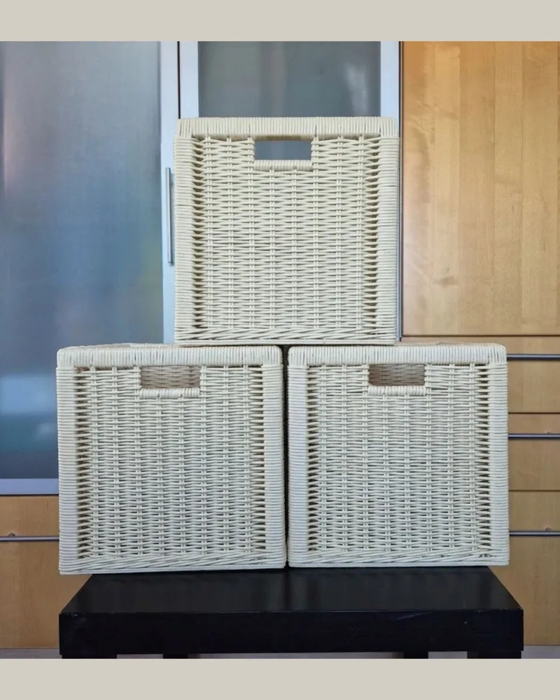Плетёные короба для стеллажа IKEA Kallax