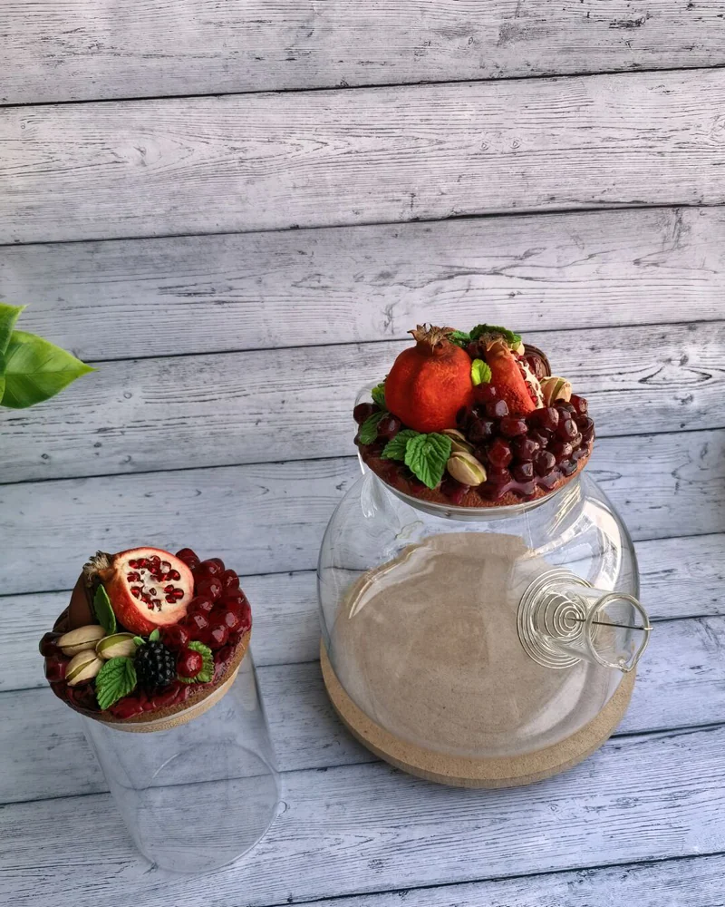 Баночка для чая и специй с гранатом