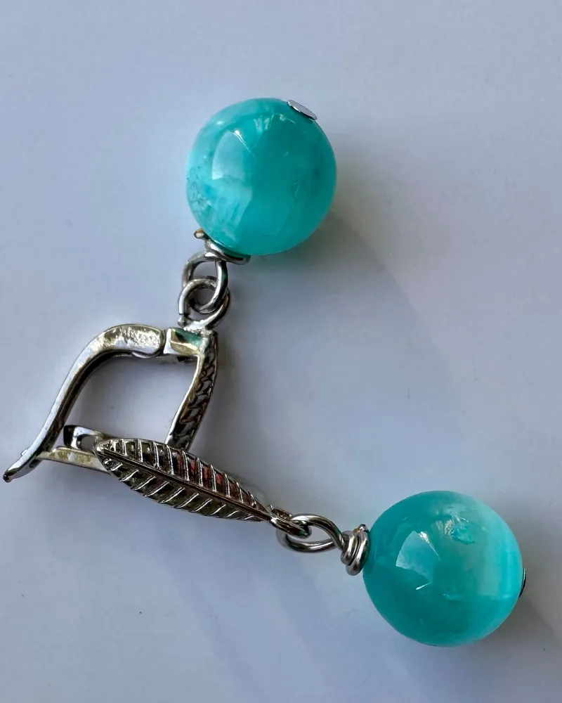 Серьги из селенита